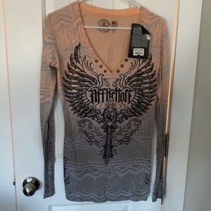 NWT - Affliction top, size medium